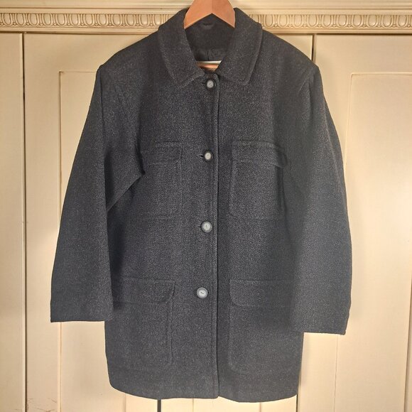 Eddie Bauer Wool Coat - WM - Charcoal - Picture 1 of 9